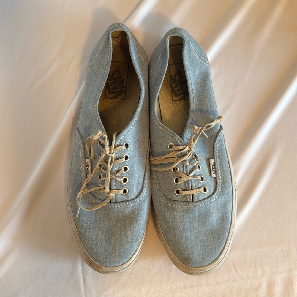 Vans Blue Sneaker with Special Laces Gold